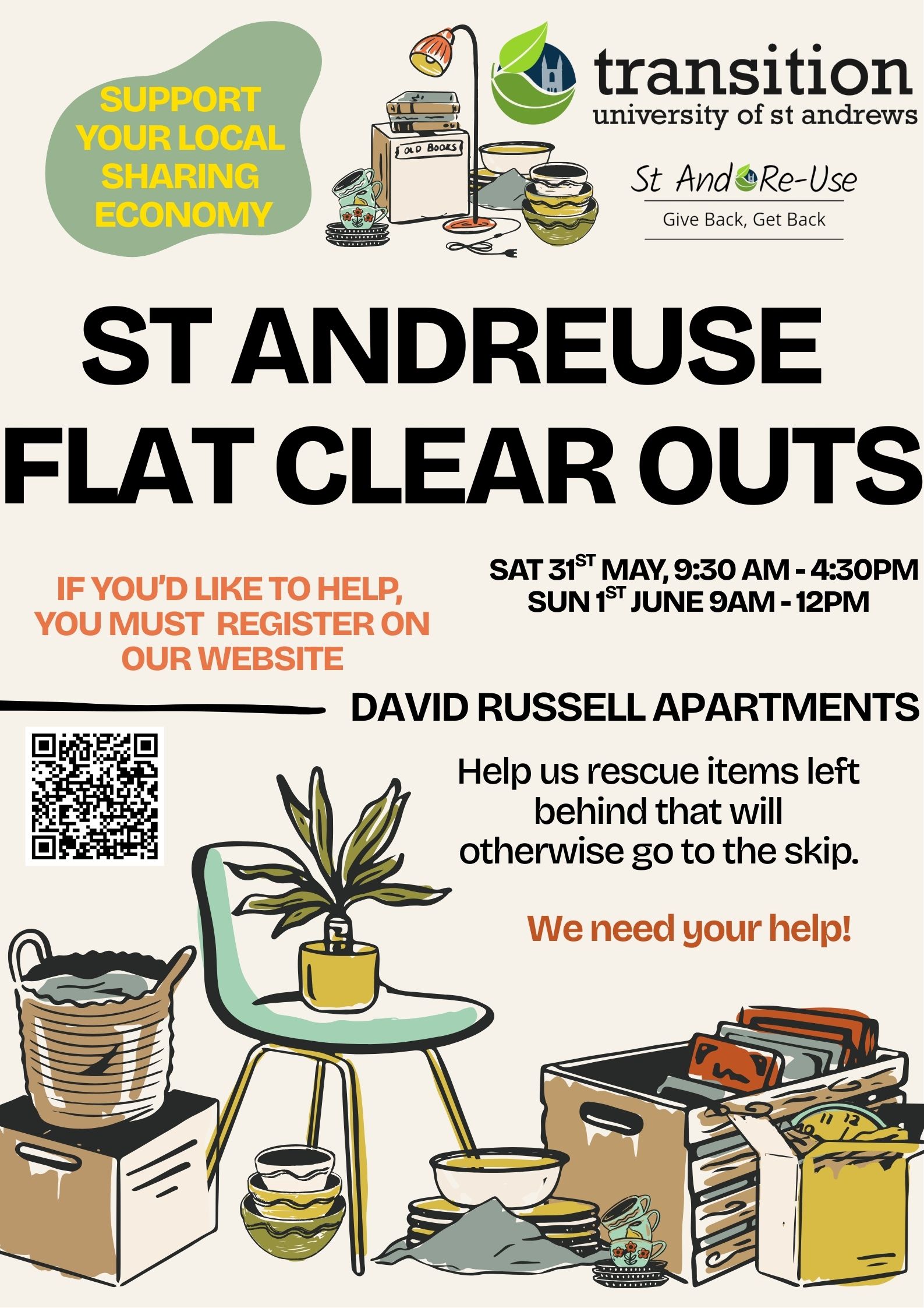 Reuse Rescue Mission: Flat Clear Outs