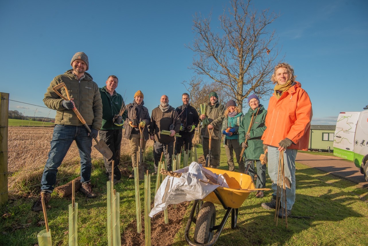 Tree planting at Cambo Estate